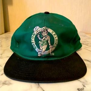Boston Celtics NBA Vintage 90's Twins Enterprise Adjustable Snapback Cap Hat
